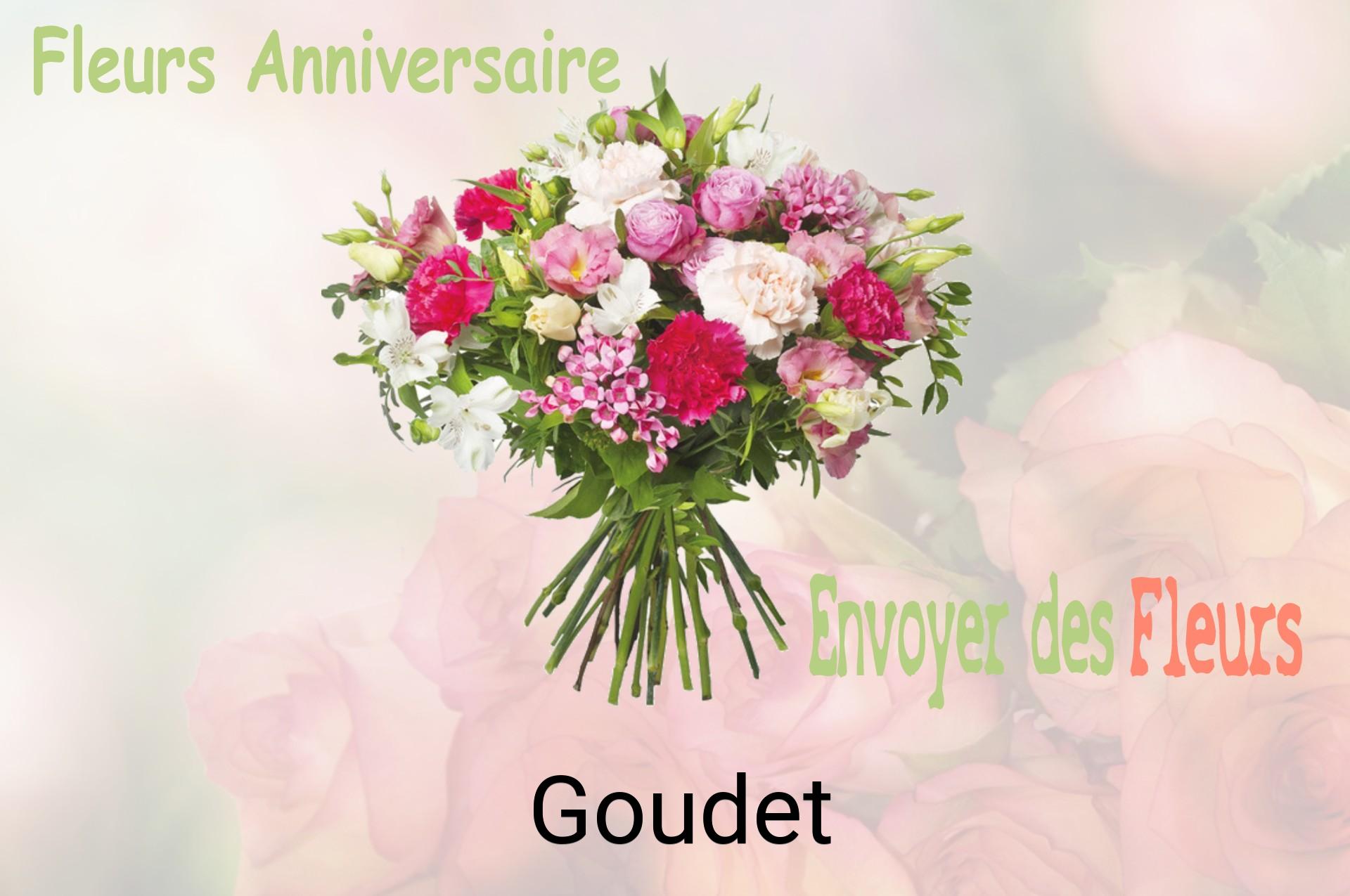 Bouquet de fleurs d’anniversaire livré à Goudet